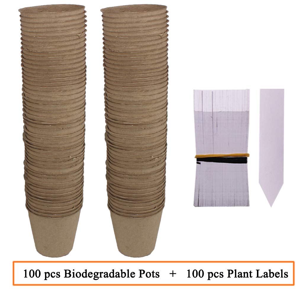 Huvai peat pot designed for outdoor use and breathable roots.