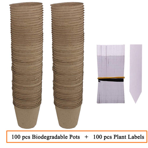 Huvai peat pot designed for outdoor use and breathable roots.