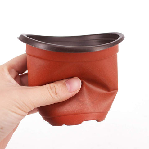 Huvai pots with eight drain holes for moisture control.