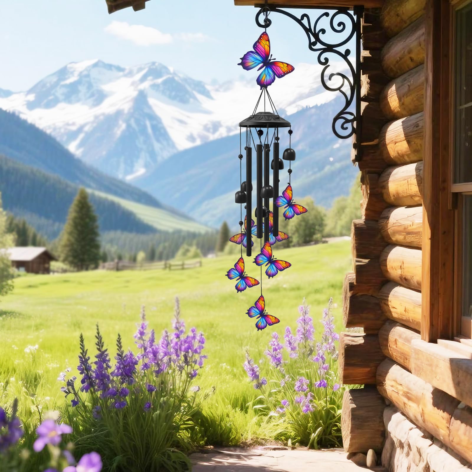 HUVNSOCH wind chime top ornament anchors design with style