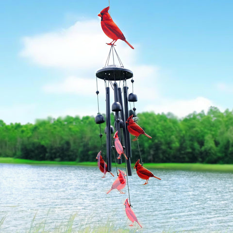HUVNSOCH six small cardinals offer whimsy with gentle, melodic tuning