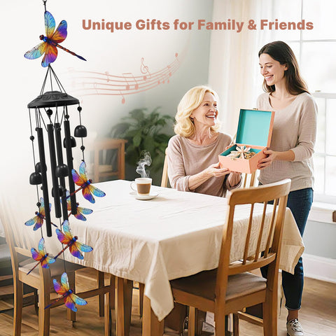 HUVNSOCH clear bells provide gentle, soothing chimes in any breeze