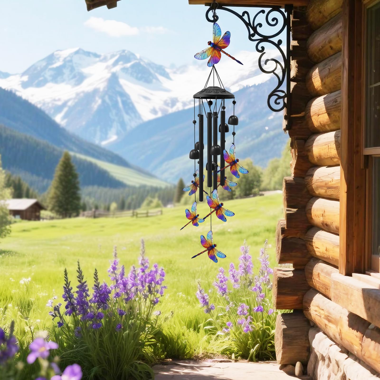 HUVNSOCH decorative beads accent the chimes with subtle color and charm