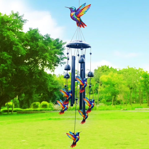 HUVNSOCH hummingbird wind chimes decorative beads add color and texture