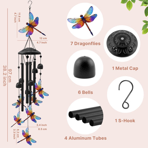 HUVNSOCH wind chime tubes and bells deliver clear, long-lasting melodic tones