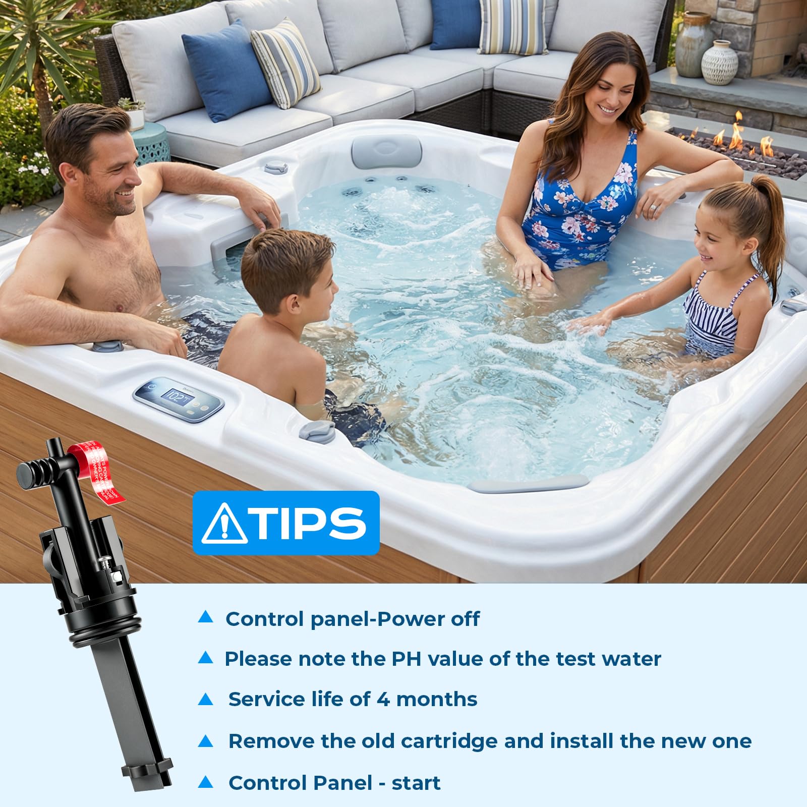 HUVOQ balanced water results for a comfortable soak