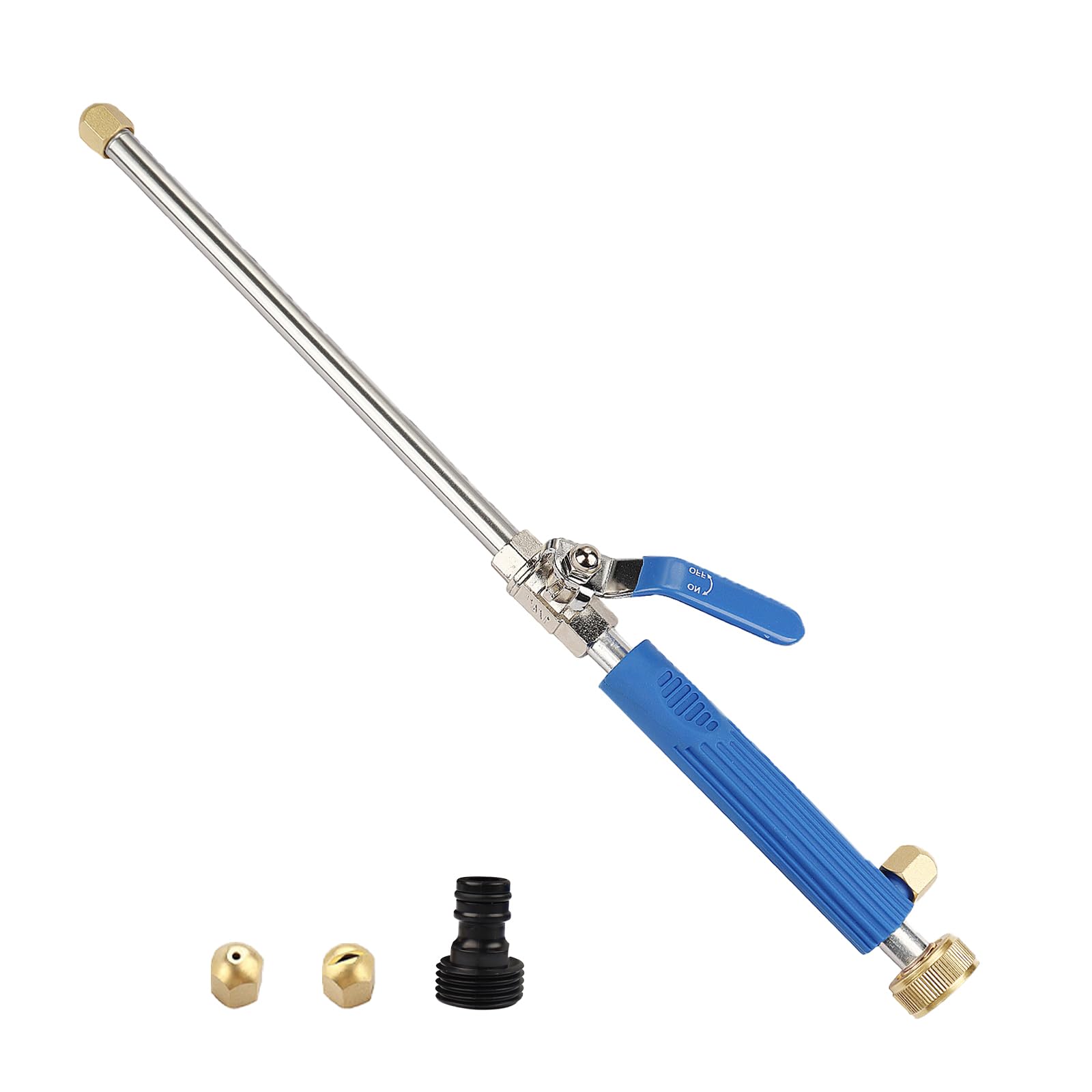 HUYCZ Jet Nozzle Wand with brass coupler for secure hose connections.