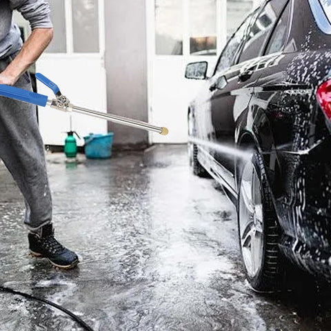HUYCZ Jet Nozzle Wand wide-fan spray covers large areas quickly.