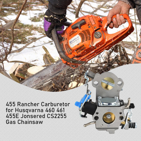 HUZTL 455 Rancher carburetor packaging shows complete all-in-one kit