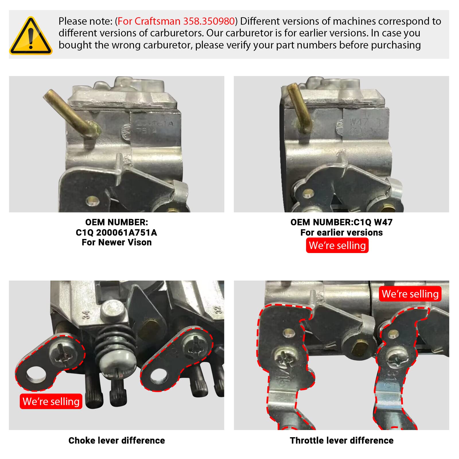 HUZTL carb tool included for field adjustments.