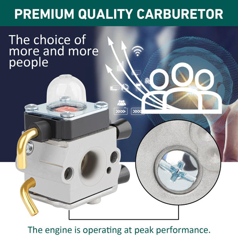 HUZTL carburetor fuel lines and grommets support clean fuel flow.