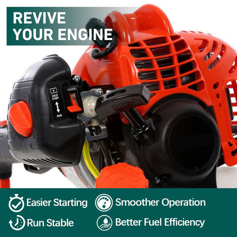 HUZTL carburetor installation for Echo GT225 demonstrates easy retrofit and smooth operation.