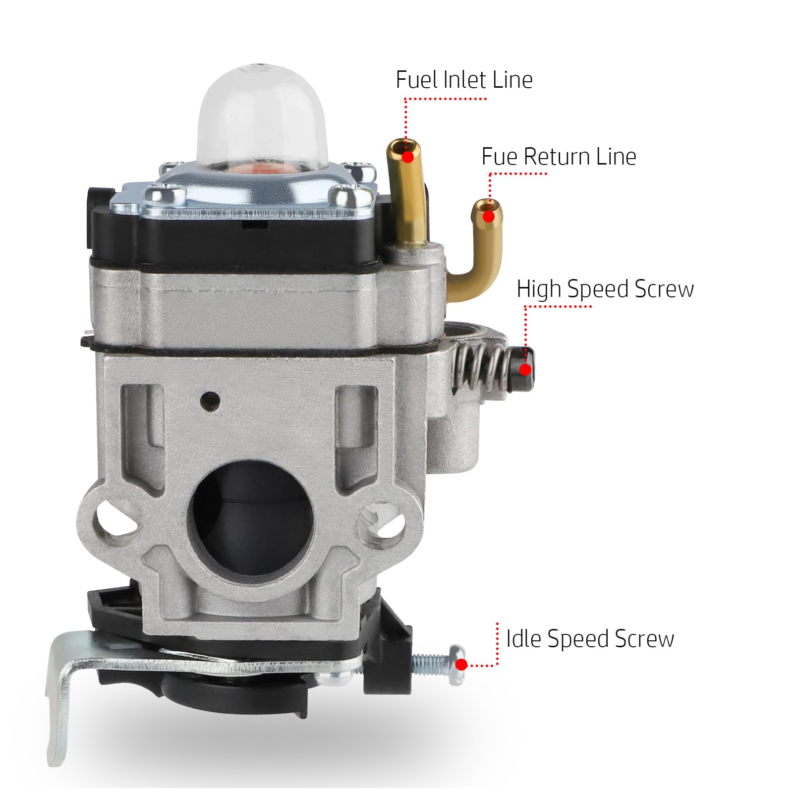 HUZTL fuel filter to protect the carburetor from contaminants
