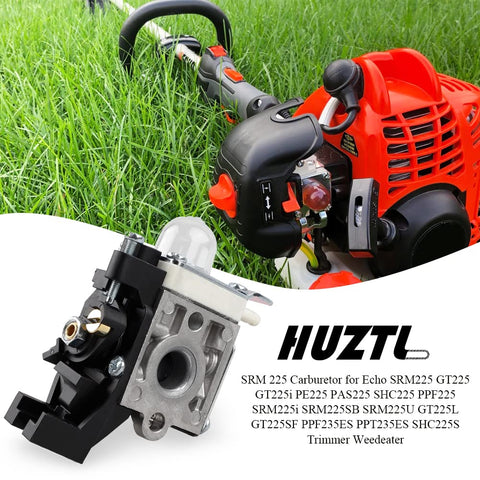 HUZTL SRM-225 carburetor front view showing compact design for quick installation.