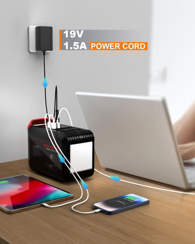 HUZUM charger ready to use with Marbero M82 series devices.