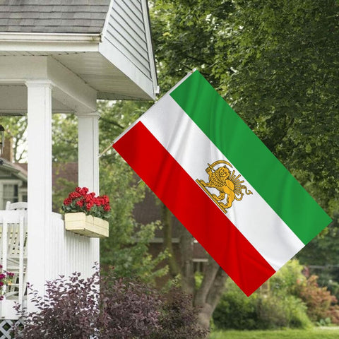HVATLTL old Iran flag hd color print with bold authentic visuals