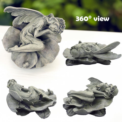 hvfun Sleeping Angel detail on resin finish highlights craftsmanship.