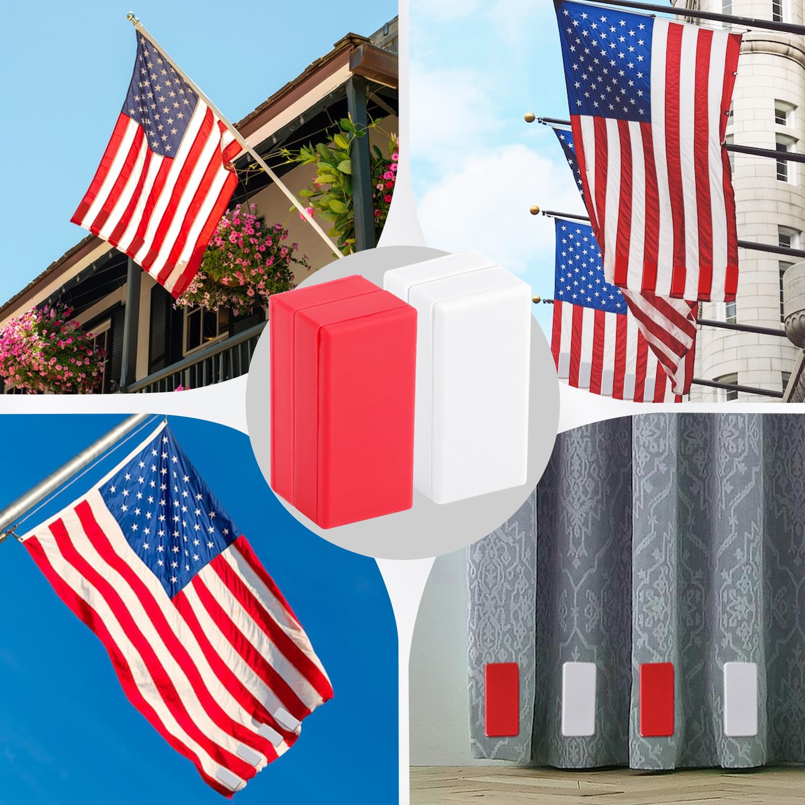HVJ wind-proof flag magnets prevent tangles on banners in gusts.