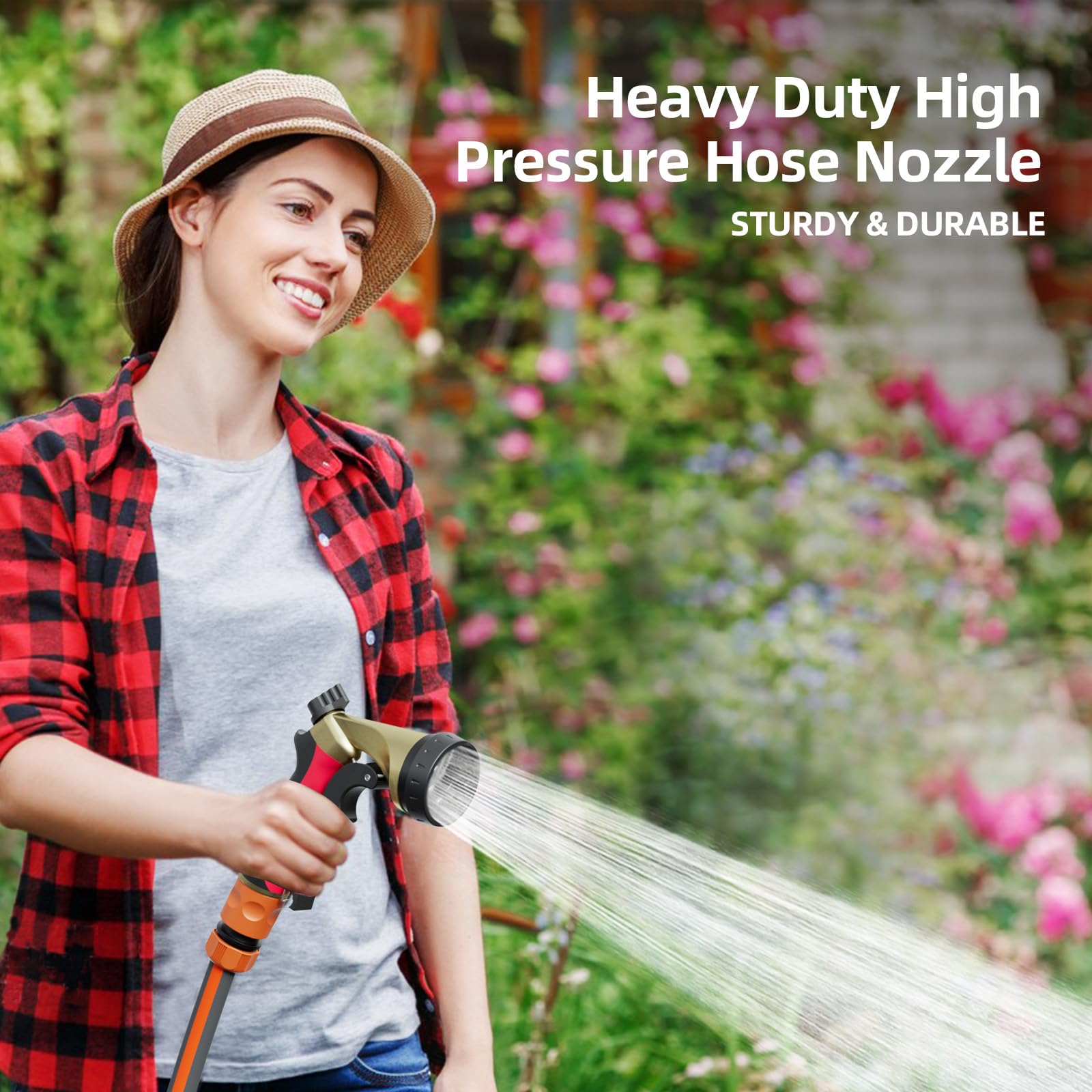 HVNPSH shock-resistant rubber bezel protects nozzle from drops.