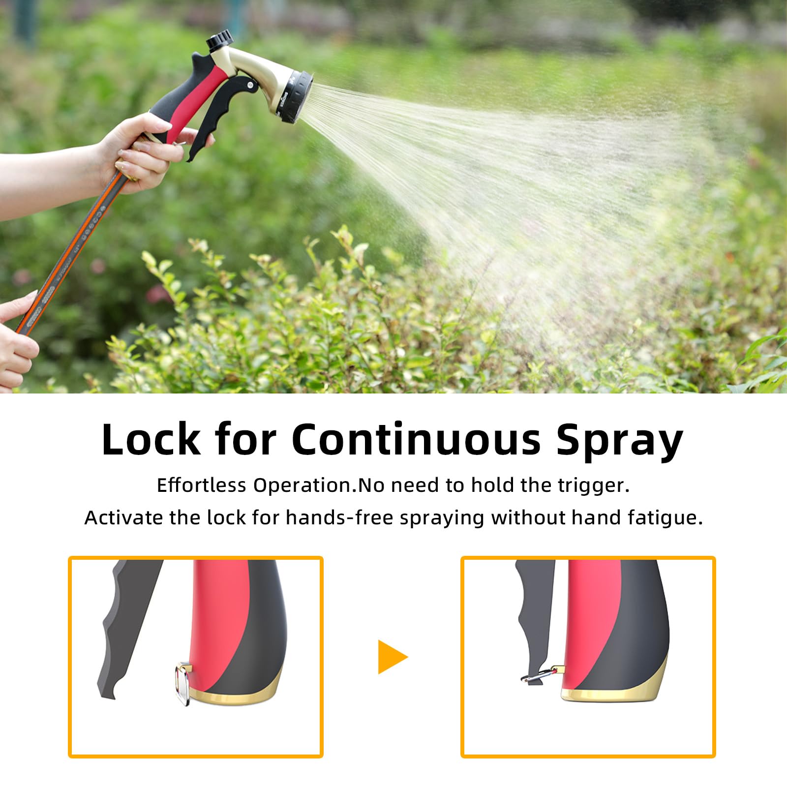 HVNPSH standard 3/4 inch thread fits most hoses securely.