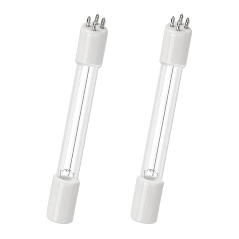 HWEIUA 5W UV bulb closeup shows compact design for aquarium clarity.