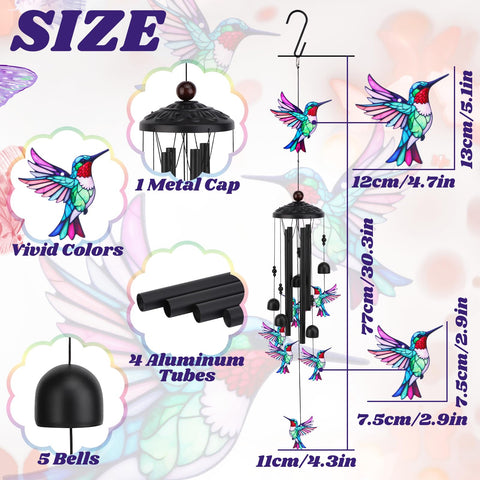 HWING butterfly wind chime brightens patios with soothing tones for relaxing evenings