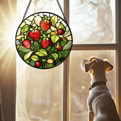HWRHTR durable glass and metal suncatcher built to last in windows.