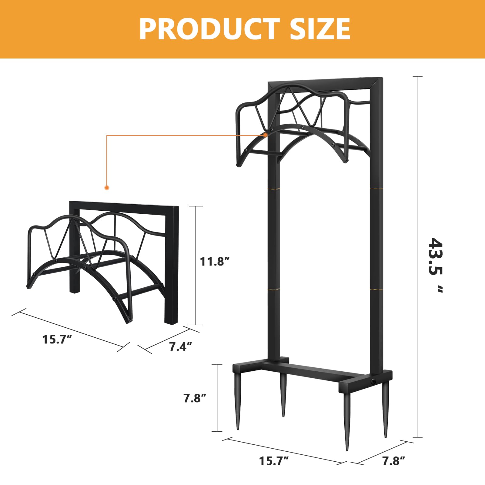 HWRHTR hose stand is easy to assemble and disassemble for storage.