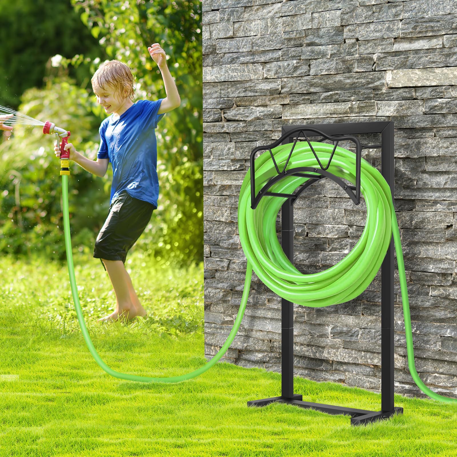 HWRHTR hose holder with smooth surface to prevent hand injuries.