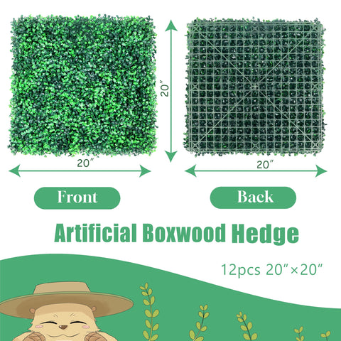 HWT boxwood hedge wall panel close-up showing durable texture for outdoor setups