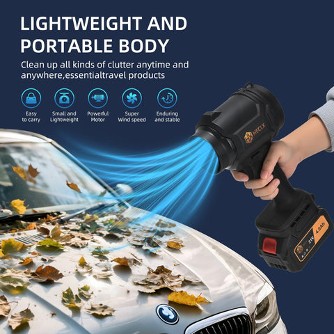 HX HECLX ultra-light blower enabling one-handed control for easy use
