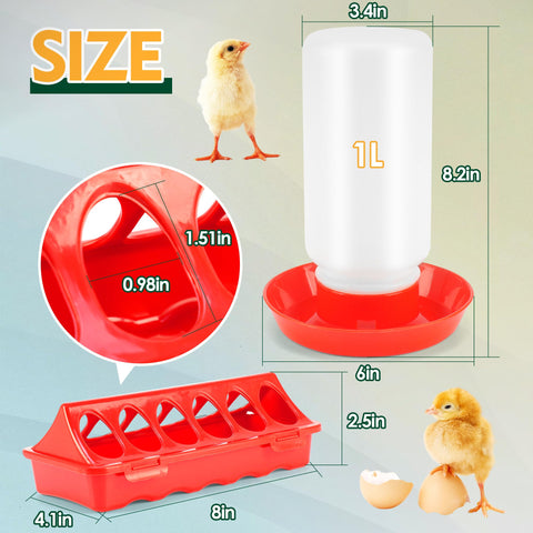 HXIAOBANN feeder and waterer feature safety-rounded edges for gentle feeding.