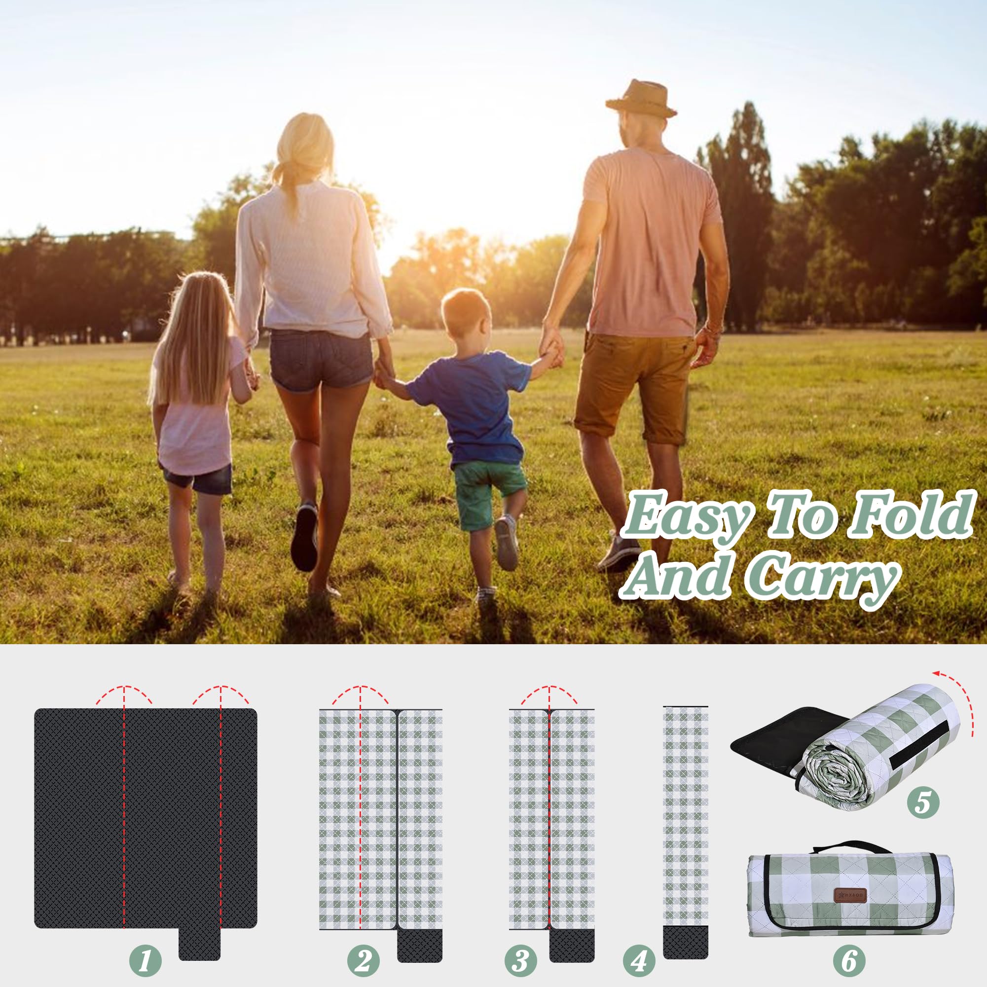 HX&OD blanket cleans easily after outdoor use