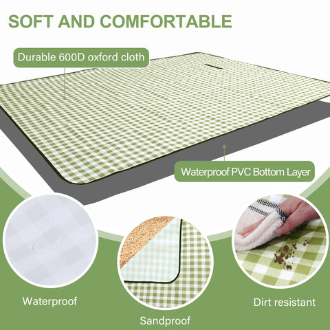 HX&OD durable-skin-touch blanket offers comfortable seating on grass