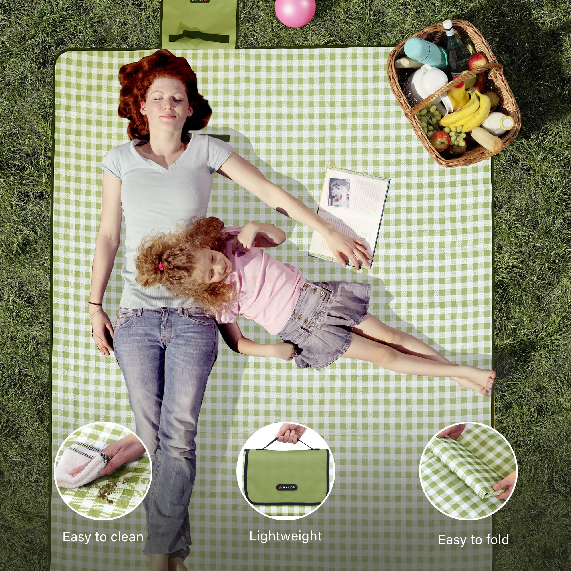 HX&OD easy-clean blanket with quick wipe-down after activities