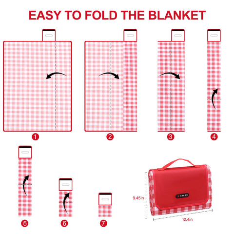 HX&OD durable polyester and PVC mat offers comfortable seating outdoors.