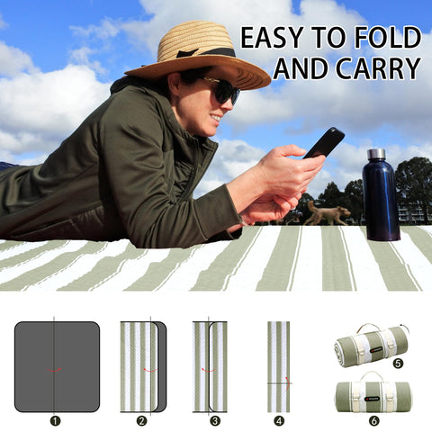 HX&OD picnic blanket multi use for beach and park