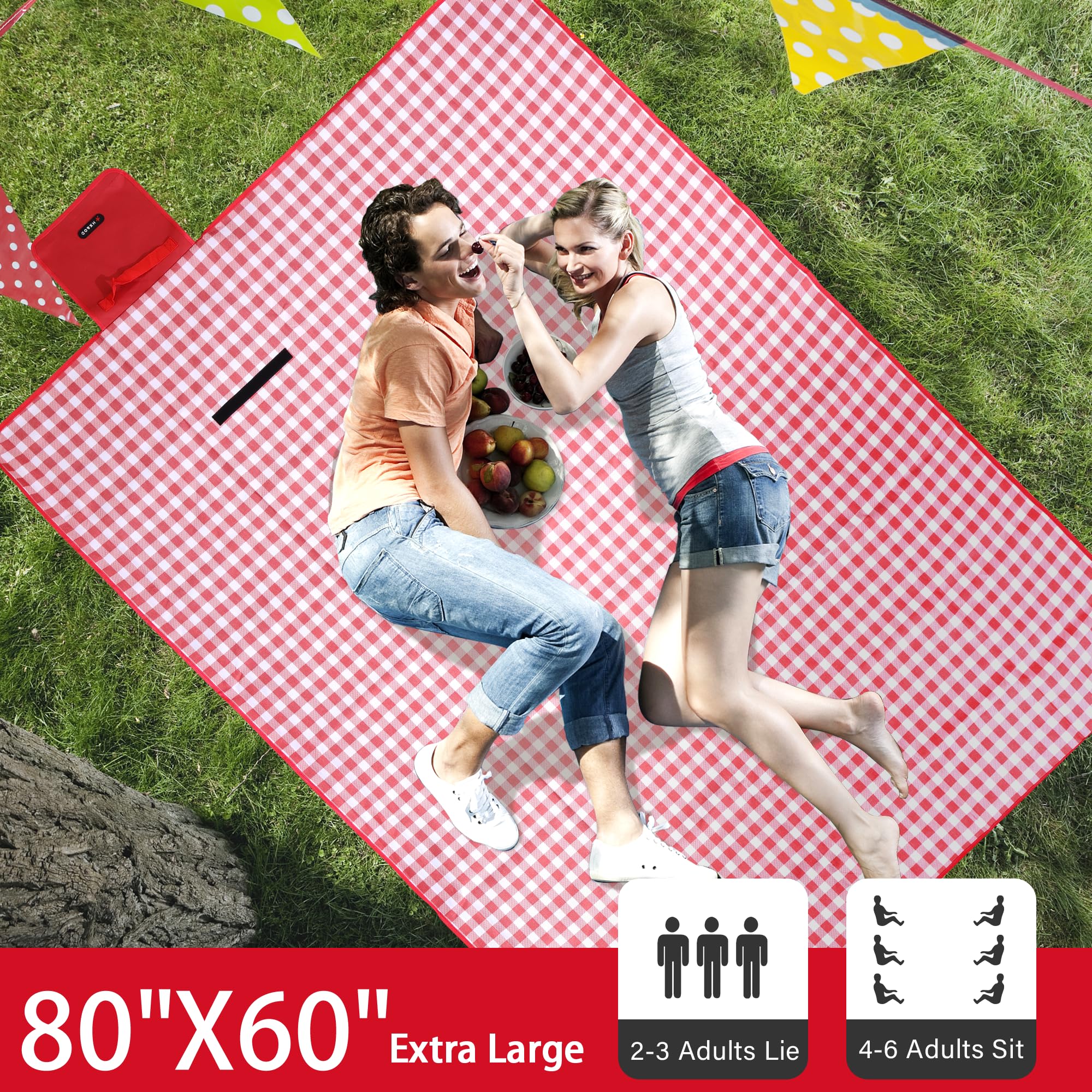 HX&OD large 80x60 inch blanket ideal for family beach outings.
