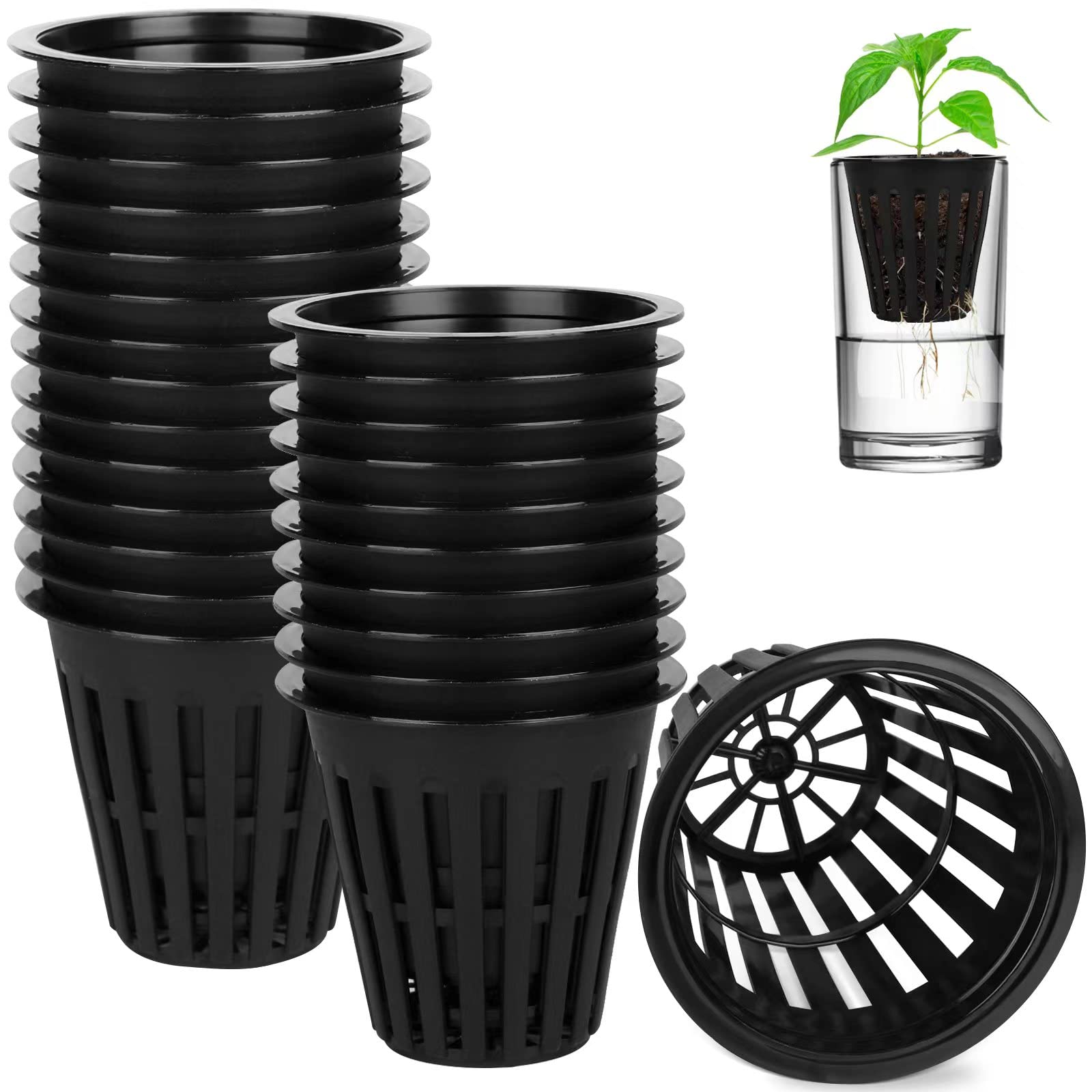 HXSEMAYIG 2inch net pot collection for versatile hydroponics and soil media.
