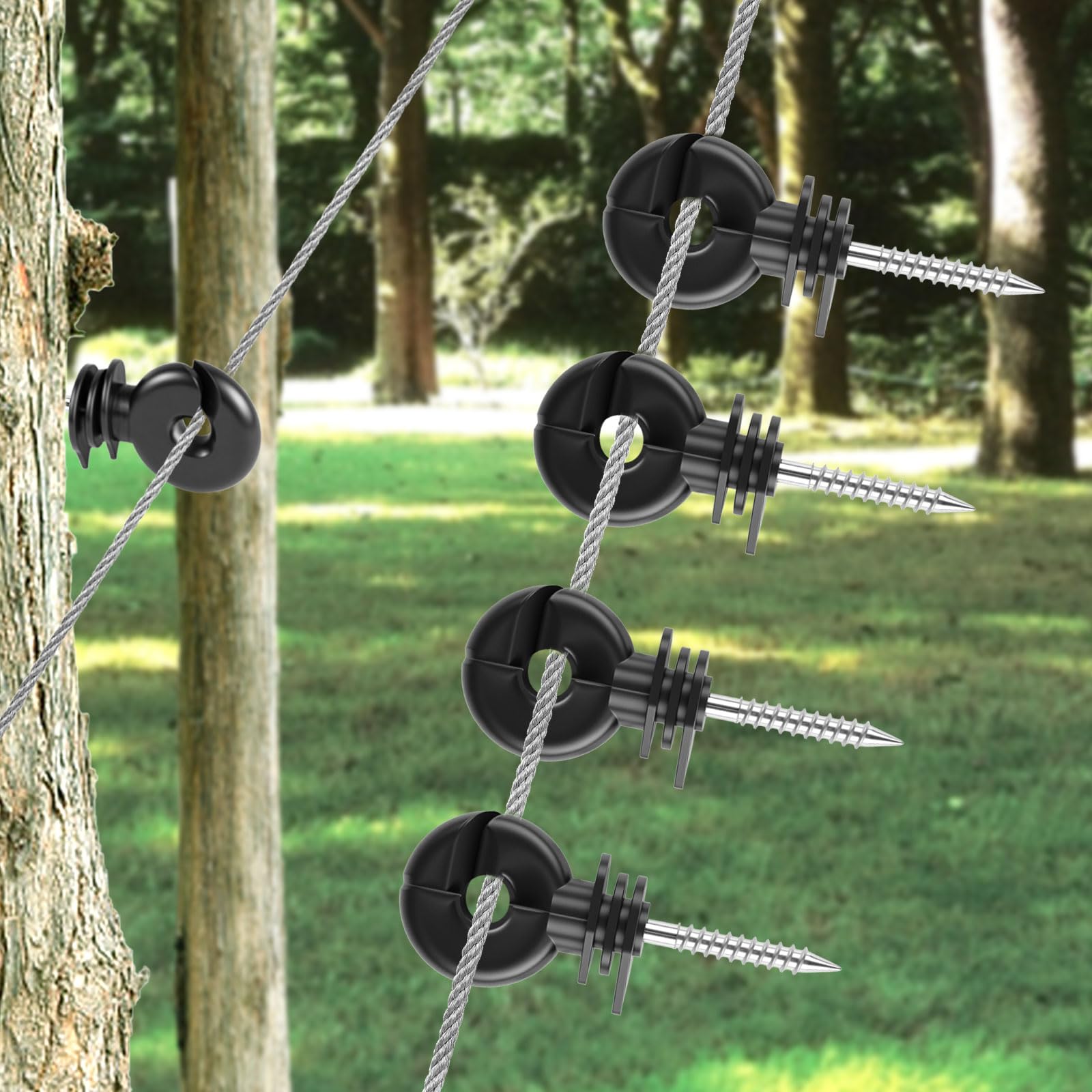 HXSEMAYIG easy installation with sharp threads on a wooden fence