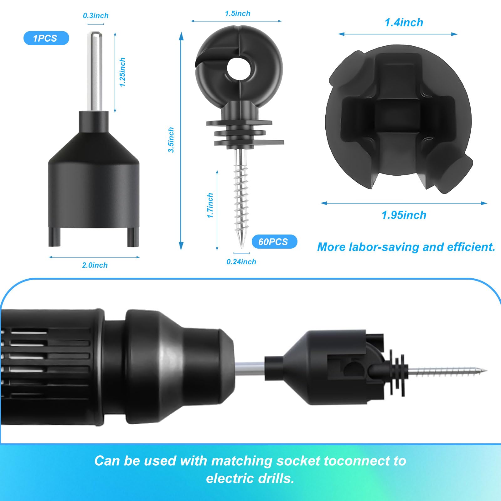 HXSEMAYIG insulator socket tool close-up for easy installation