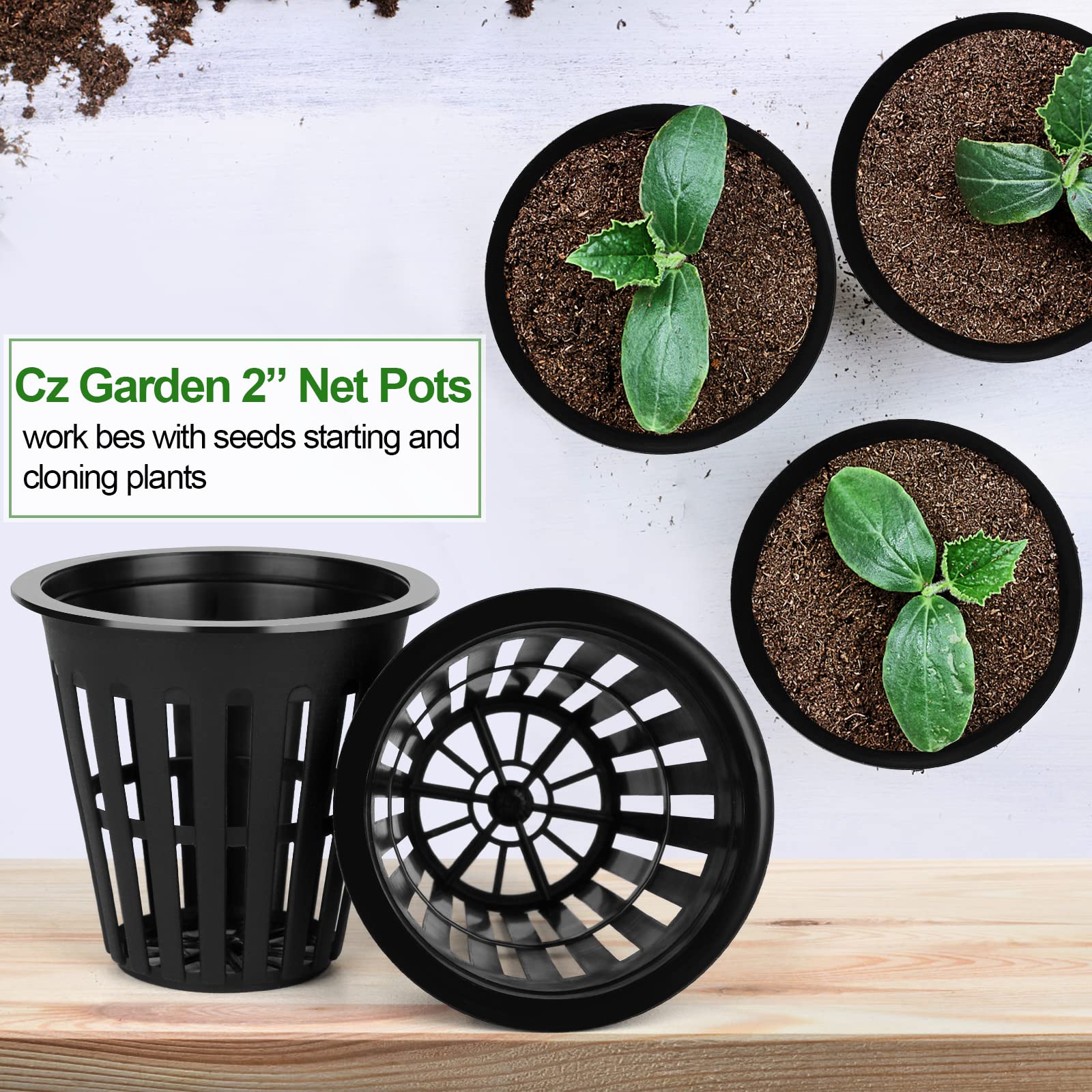 HXSEMAYIG net cups offer easy root inspection and clear moisture cues.