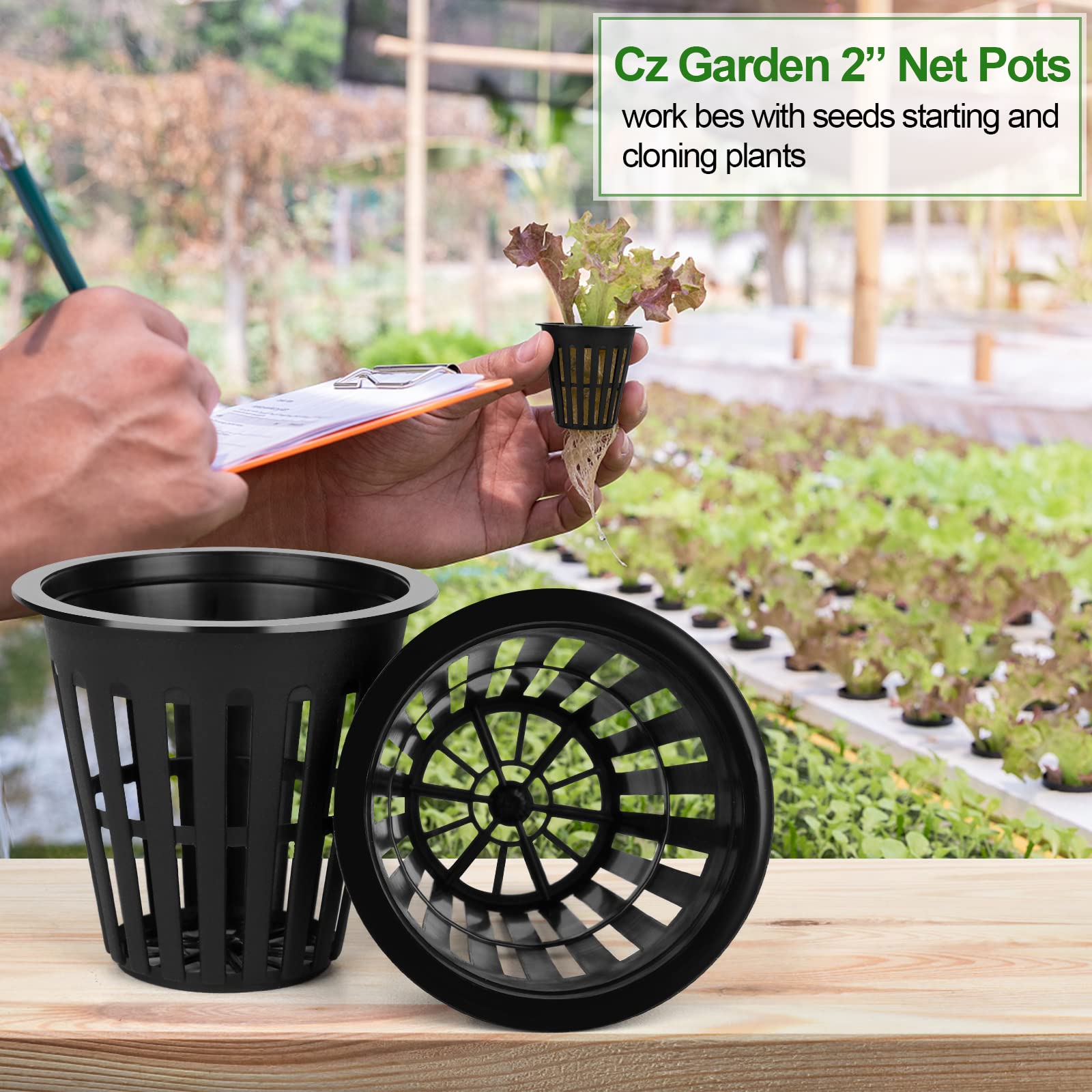 HXSEMAYIG net pots UV-resistant material built for outdoor durability.