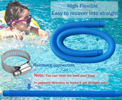 Hxxyilok high-pressure and UV-resistant hose for outdoor pools.