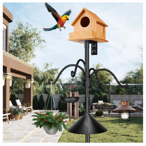 HXYQMMY 92inch bird feeder pole for a stable garden feeding setup.