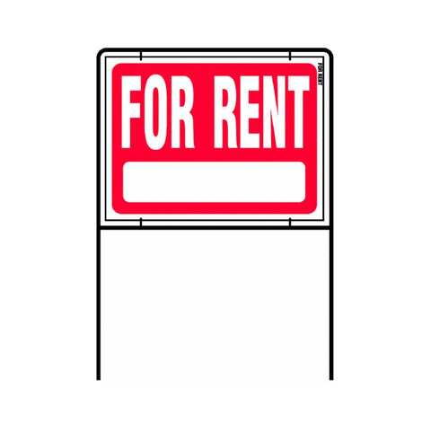 Hy-Ko RSF-603 for rent sign frame, double-sided visibility for fast property notices.