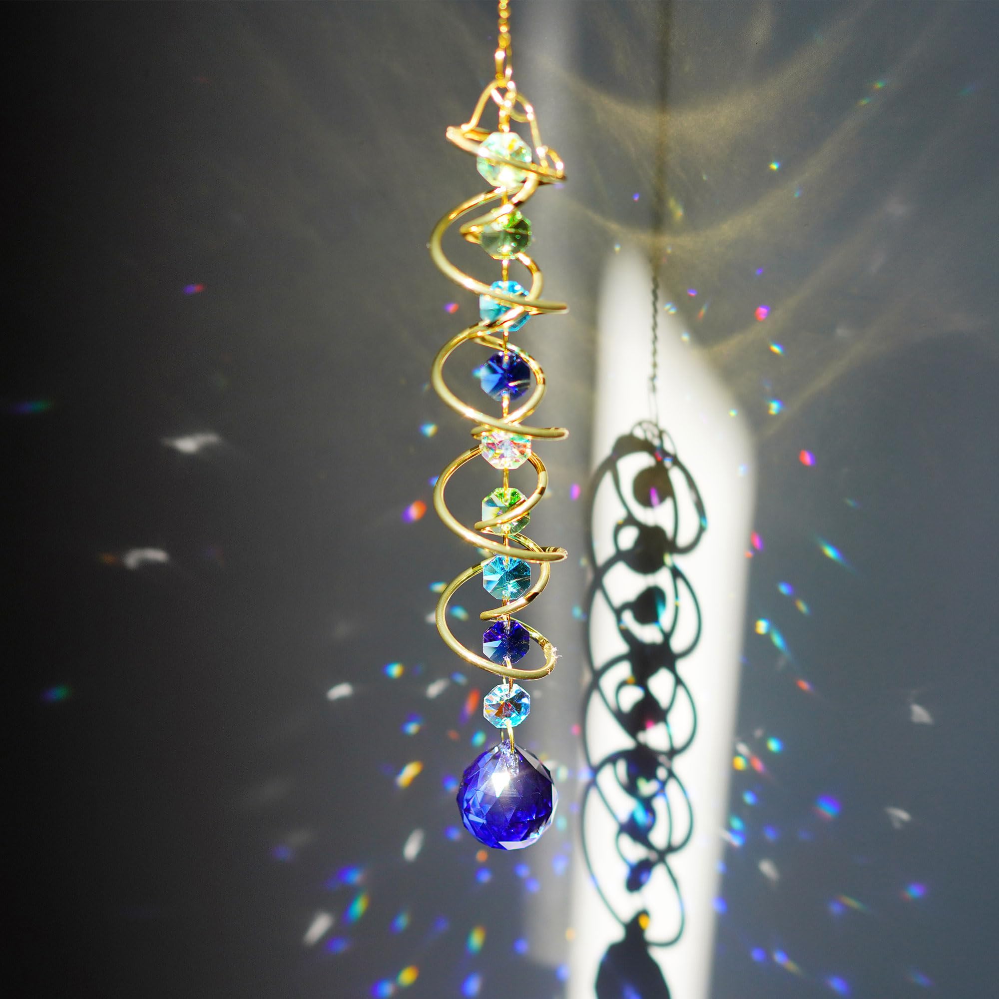 H&D Hyaline & Dora gold-wire suncatcher with hook for easy hanging.