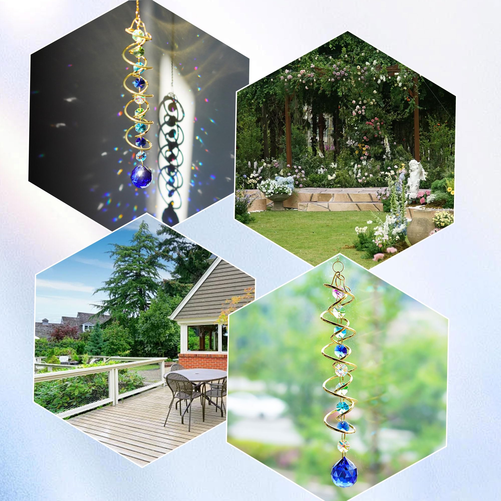 H&D Hyaline & Dora handmade crystal bead decor for home or yard.