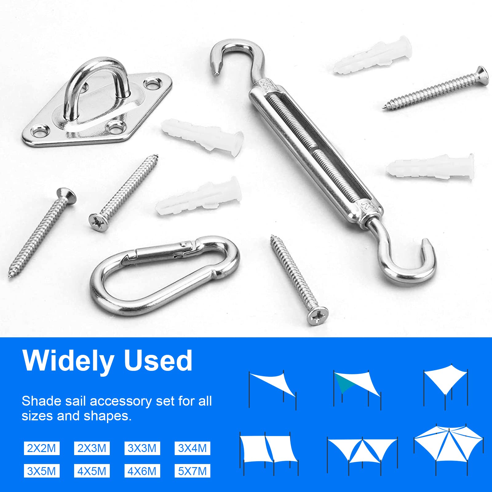 HYASIA durable fixings improve wind resilience and stability of sails.