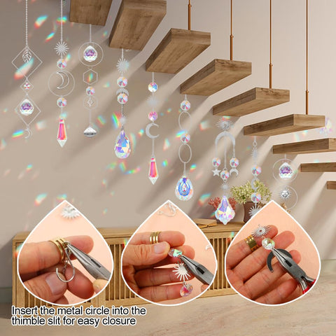 HYBEADS crystal drop 15mm close-up showing facets for light play